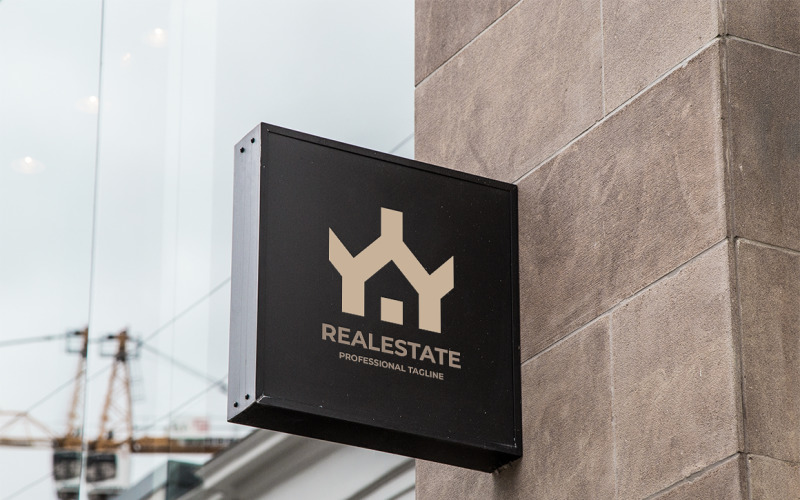 Download Шаблон логотипа "Real Estate Logo Template" / Real Estate Logo Template - Шаблон логотипа на тему графика agent,architecture,banking,building,buying,constructions,custom,design,develop,development,home,house,insurance,leasing,legal,market,marketing,moving,real estate,remodel