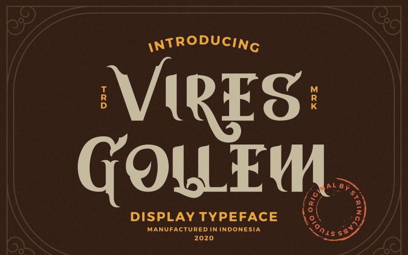 Vires Gollem - Visa teckensnitt