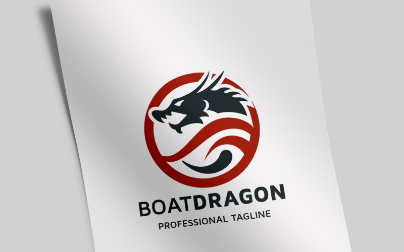 Download Шаблон логотипа "Dragon Logo Template" / Dragon Logo Template - Шаблон логотипа на тему графика brand,branding,competition,crew,dragon,dragon boat,dragonboat,fast,fun,hard,head,identity,leader,marine,muscle,paddle,print ready,quick,row,rowing