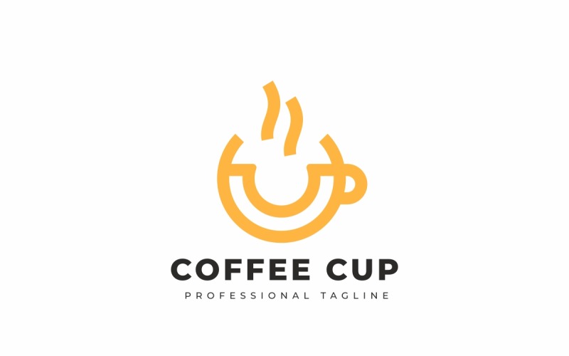 Kahve fincanı Logo şablonu