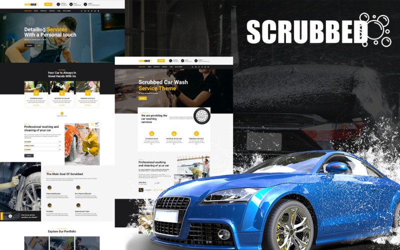 Scrubbed - Araba Yıkama WordPress Teması