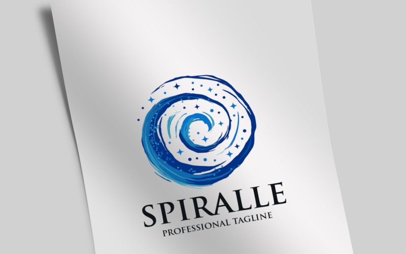 Download Шаблон логотипа "Spiral Water Logo Template" / Spiral Water Logo Template - Шаблон логотипа на тему графика abstract,circle,company,consulting,corporate,creative,design,ink,liquid,management,media,minimalist,photo,print ready,professional,service,solution,spiral,studio,swirl