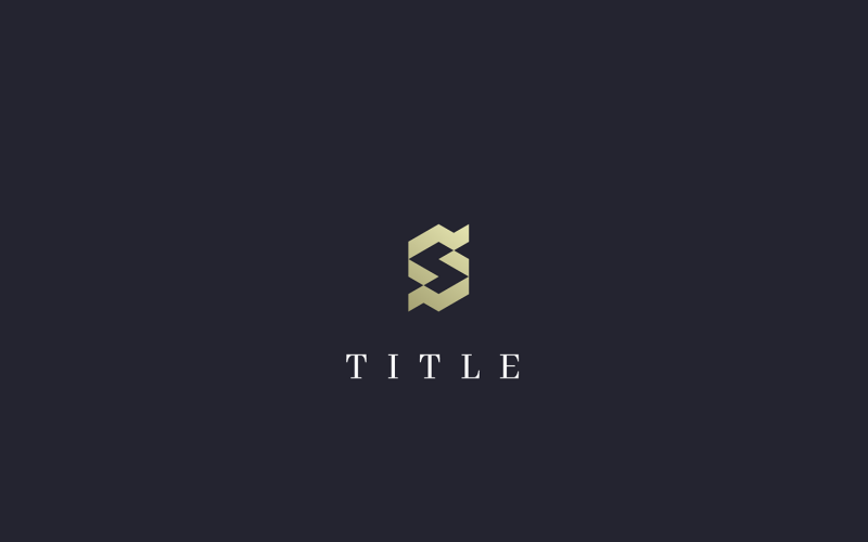 Geometrické S Logo šablona