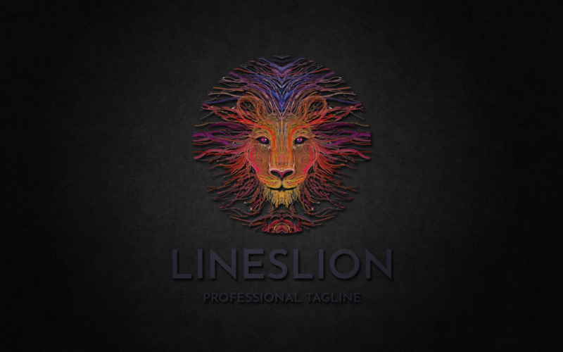 Lines Lion Logo Template #114651 - TemplateMonster