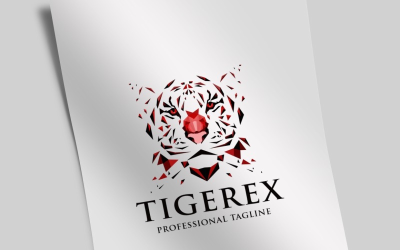 Pixel Tiger Logo Template
