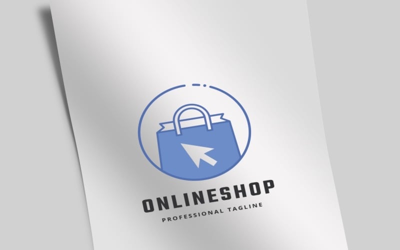 Plantilla de logotipo de tienda online