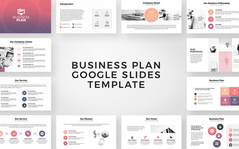 Businessplan-Präsentation Google Slides