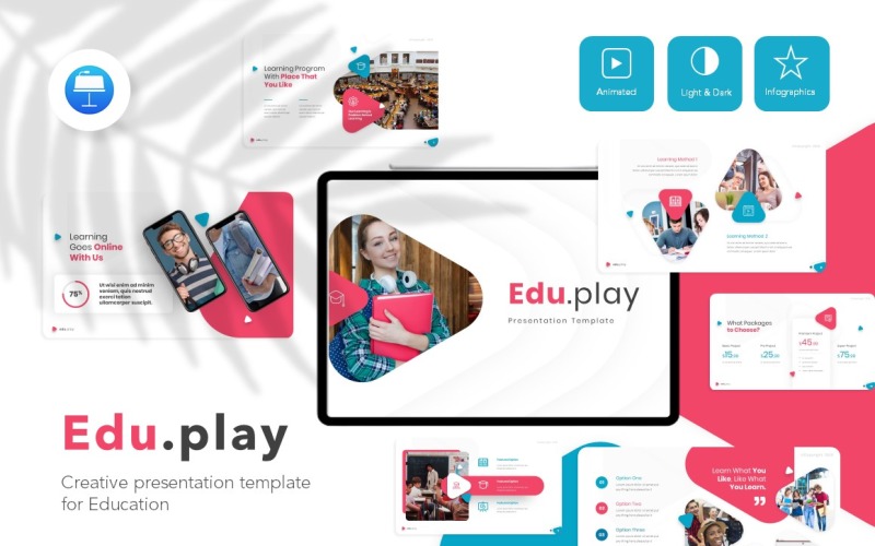 Eduplay intelligens oktatási prezentáció - Keynote sablon