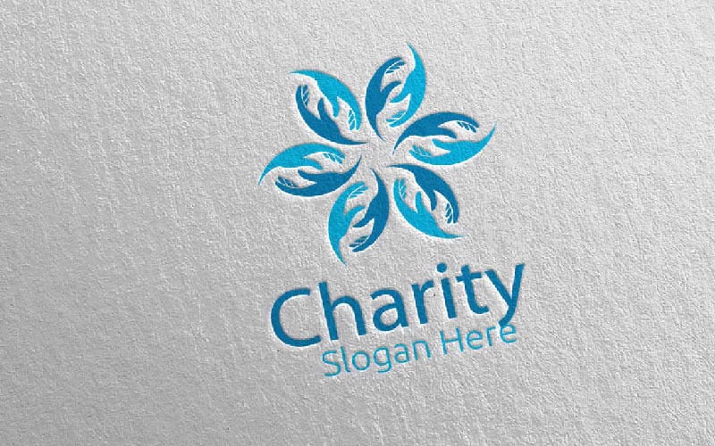 Download Шаблон логотипа "Charity Hand Love 24 Logo Template" / Charity Hand Love 24 Logo Template - Шаблон логотипа на тему графика charity,logo,care,caring,donate,donation,foundation,give,hand,help,love,aid,health,voluntary,church,organization,medical,clinic,volunteer,heart
