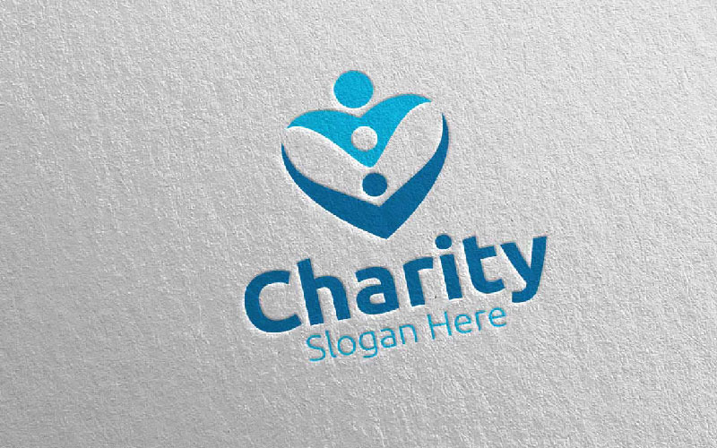 Charity Hand Love 37 Logo Template