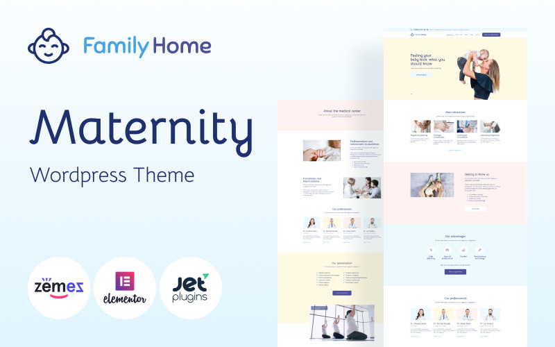 FamilyHome - Pregnancy and Maternity WordPress Theme