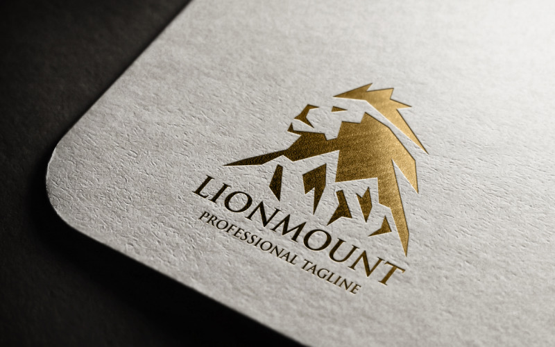 Lion Mount Professionelle Logo-Vorlage