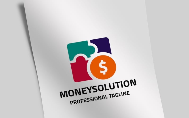 Plantilla de logotipo de solución de dinero