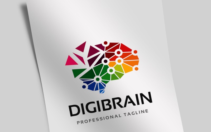 Download Шаблон логотипа "Professional Digital Brain Logo Template" / Professional Digital Brain Logo Template - Шаблон логотипа на тему графика abstract,agency,bold,brain,brain logo,brainstorm,brand,branding,concept,creation,creative,creativity,data,digital,digital brain,entertainment,firm,idea,intelligence,media