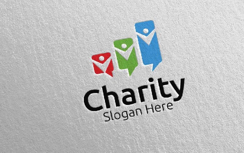 Review Charity Hand Love 41 Logo Template