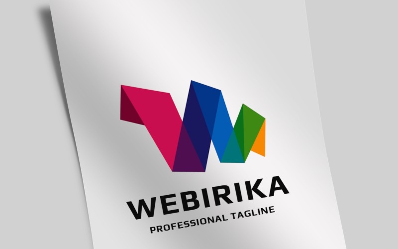 Download Шаблон логотипа "Web Colorful Folded Letter W Logo Template" / Web Colorful Folded Letter W Logo Template - Шаблон логотипа на тему графика abstract,activity,brand,colorful,colors,consultant,consulting,creative,creativity,edge,entertainment,event,expertise,fluctuation,fold,graph,line,marketing,media,minimal