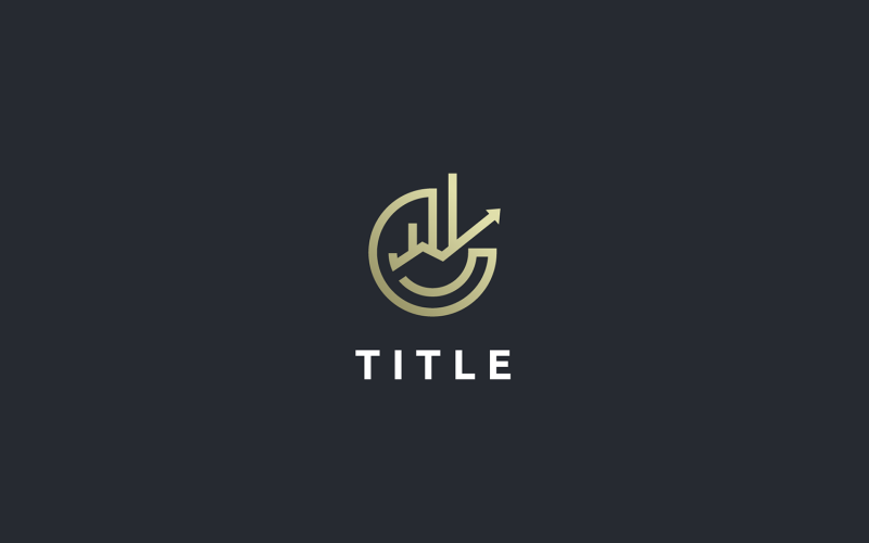 Modèle de logo de finances et d'investissement