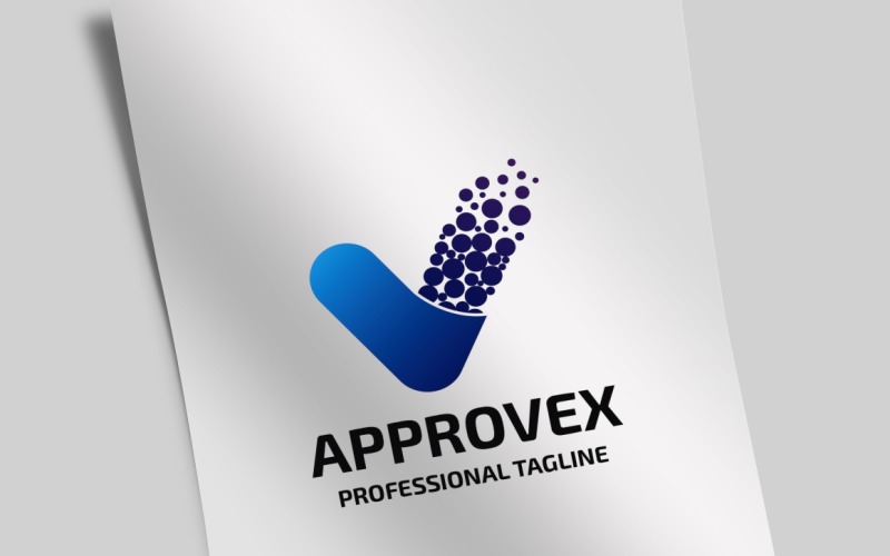 Download Шаблон логотипа "Pixel Approve Logo Template" / Pixel Approve Logo Template - Шаблон логотипа на тему графика approve,approved,brand,branding,business,buyer,check,check mark,clear,client,company,depmod,finance,finances,identity,insurance,mark,positive,product,protect