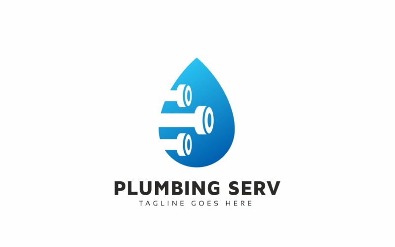 Download Шаблон логотипа "Plumbing Service Logo Template" / Plumbing Service Logo Template - Шаблон логотипа на тему графика agency,agent,app,application,construction,develop,engineer,fix,forum,home,hotel,house,mobile,people,pipe,plumber,plumbing,property,real estate,rent