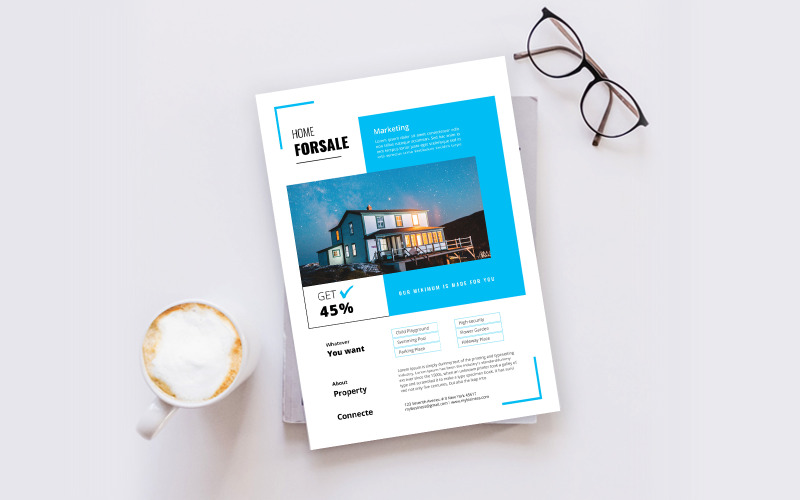 Download Фирменный стиль "Real Estate Flyer - Corporate Identity Template" / Real Estate Flyer - Corporate Identity Template - Фирменный стиль на тему графика flyer,template,design,business,poster,corporate,estate,real,concept,print,company,architecture,modern,construction,creative,home,sale,style,industry,building