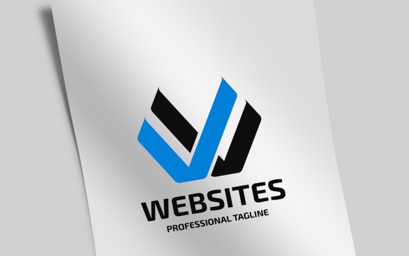 Download Шаблон логотипа "Web Sites Letter W Logo Template" / Web Sites Letter W Logo Template - Шаблон логотипа на тему графика agency,brand,branding,business,creation,design,dynamics,firm,group,identity,letter,media,modern,multimedia,professional,visual identity,w letter,w logo,warning,web