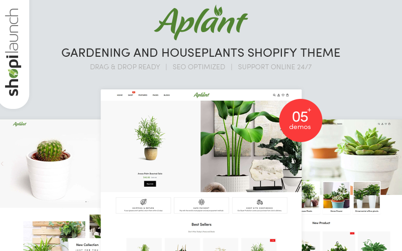 Aplant-园艺与室内植物Shopify主题 #115074