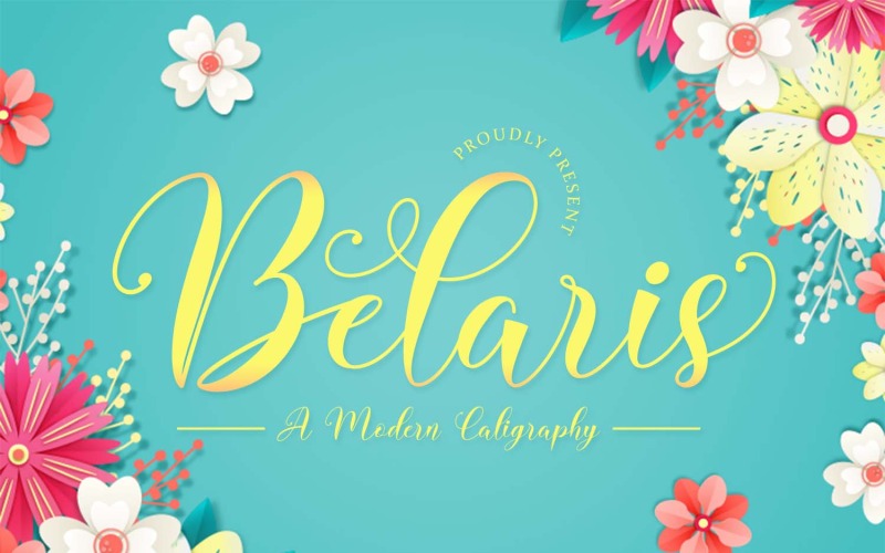 Belaris - шрифт современной каллиграфии