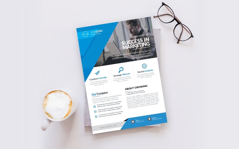 Download Фирменный стиль "Business Flyer - Corporate Identity Template" / Business Flyer - Corporate Identity Template - Фирменный стиль на тему графика template,flyer,business,modern,poster,corporate,design,a4,creative,simple,company,print,style,concept,element,sales,icon,idea,elegant,stylish