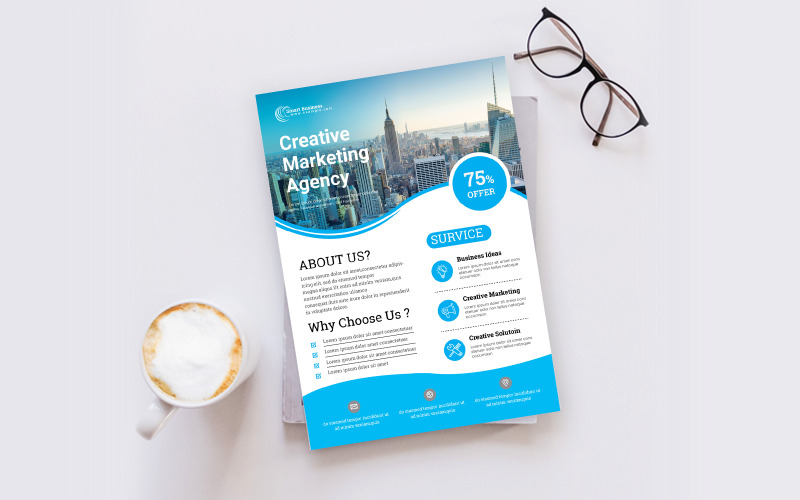 Download Фирменный стиль "Creative Flyer - Corporate Identity Template" / Creative Flyer - Corporate Identity Template - Фирменный стиль template,flyer,business,modern,poster,corporate,design,a4,creative,simple,company,print,style,concept,element,sales,icon,idea,elegant,stylish