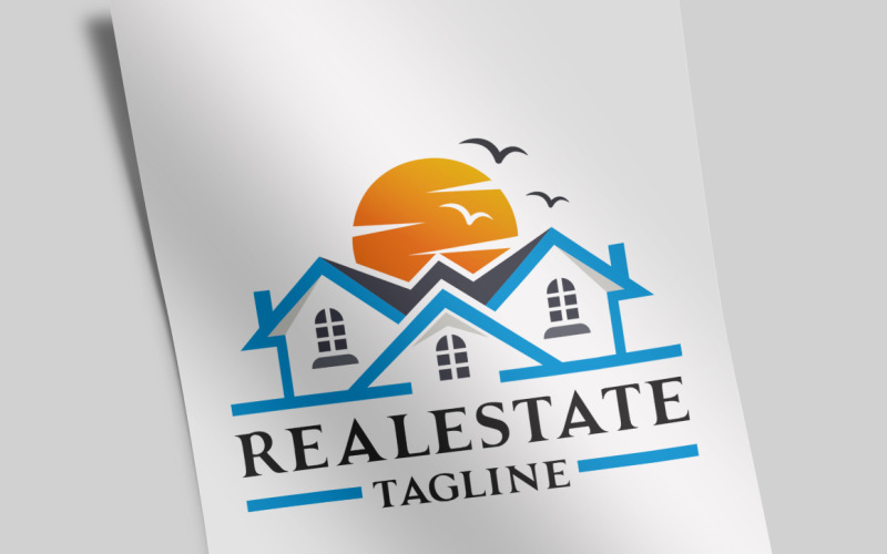 Modèle de logo Real Estate Home Saler