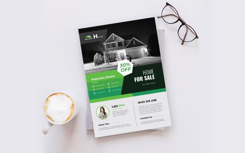 Download Фирменный стиль "Real Estate Flyer - Corporate Identity Template" / Real Estate Flyer - Corporate Identity Template - Фирменный стиль на тему графика flyer,template,design,business,poster,corporate,estate,real,concept,print,company,architecture,modern,construction,creative,home,sale,style,industry,building