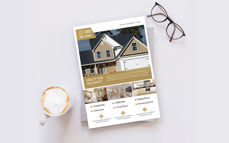 Download Фирменный стиль "Real Estate Flyer - Corporate Identity Template" / Real Estate Flyer - Corporate Identity Template - Фирменный стиль на тему графика flyer,template,design,business,poster,corporate,estate,real,concept,print,company,architecture,modern,construction,creative,home,sale,style,industry,building