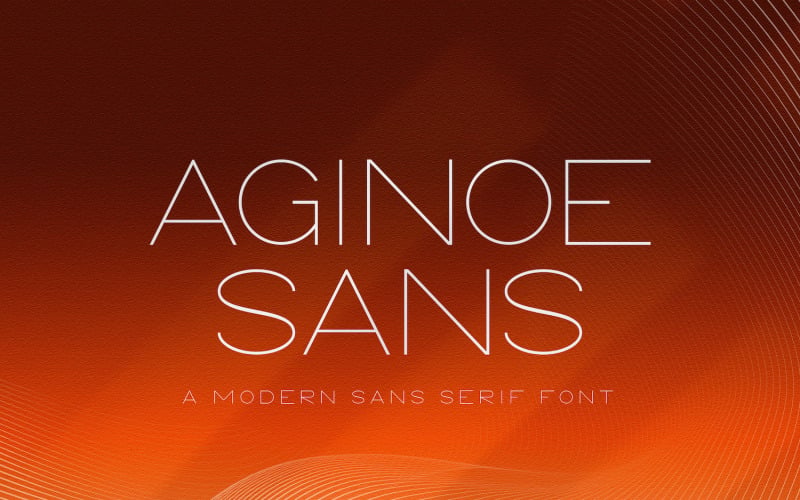 Aginoe - Modern Sans Serif-lettertype