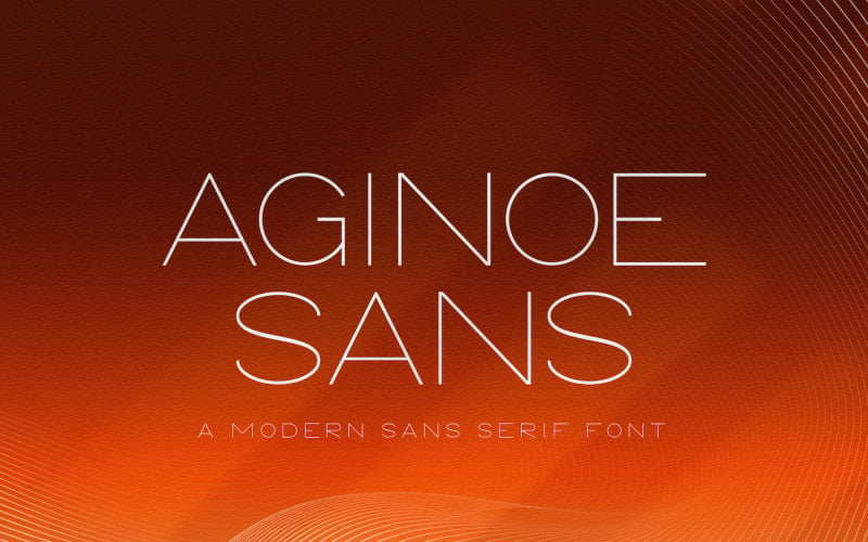 Aginoe - Moderne Sans Serif Schrift