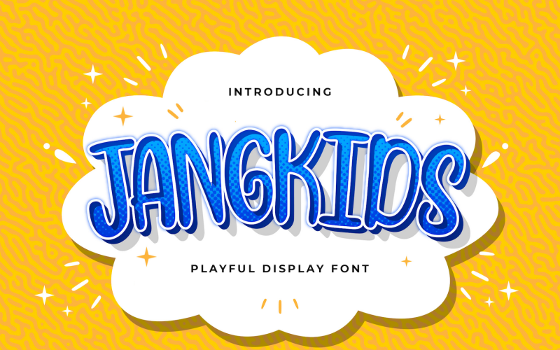 Jangkids - Игривый дисплейный шрифт