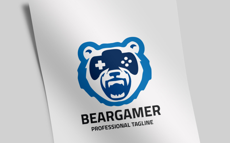 Niedźwiedź szablon logo gracza