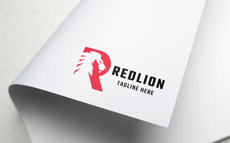 Download Шаблон логотипа "Red Lion Logo Template" / Red Lion Logo Template - Шаблон логотипа на тему графика animal,animals,business,colorful,consultant,corporate,digital,finance,finances,financial,firm,fund,investing,investment,king,kingdom,lion,letter r,majestic,marketing