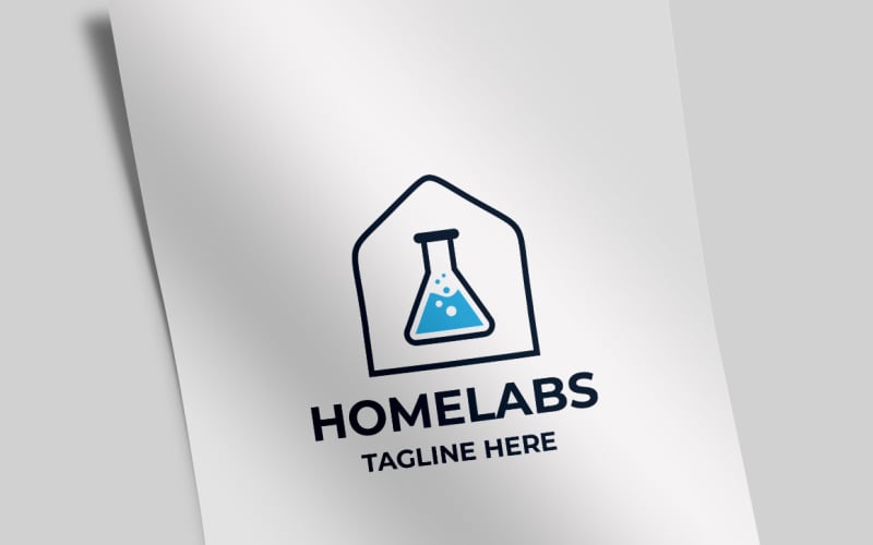 Шаблон логотипа домашней лаборатории