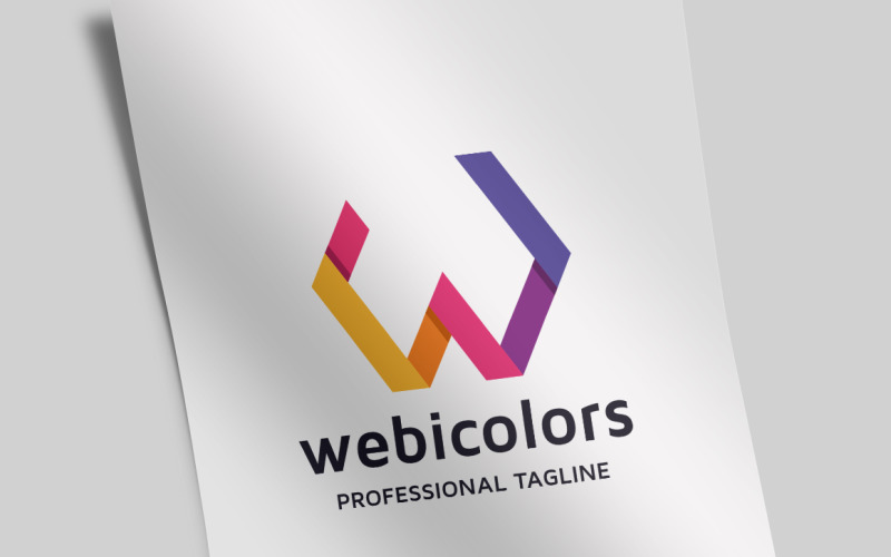 Download Шаблон логотипа "Webicolors Logo Template" / Webicolors Logo Template - Шаблон логотипа на тему графика app,branding,business,clean,clear,data,identity,letter,media,multimedia,print ready,software,solution,solutions,symbol,techno,technological,vector,visual identity,w letter