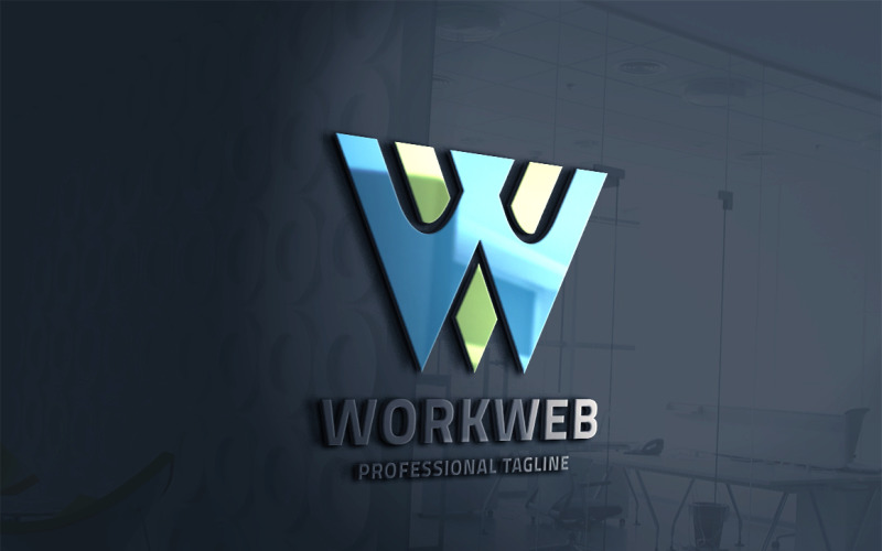 Download Шаблон логотипа "Work Web (Letter W) Logo Template" / Work Web (Letter W) Logo Template - Шаблон логотипа на тему графика advertising,app,architecture,communication,communications,construction,delivery,fitness,global,health,internet,legal,letter,letters,manufacturing,marketing,media,music,photography,real estate
