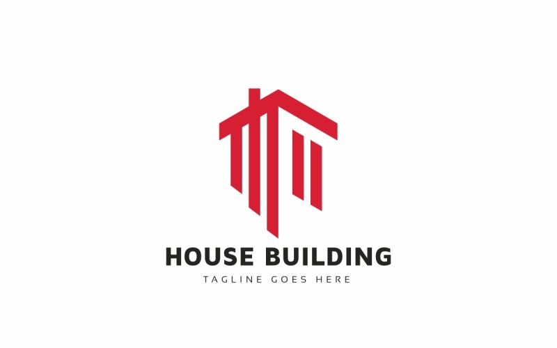 Download Шаблон логотипа "House Building Logo Template" / House Building Logo Template - Шаблон логотипа на тему графика agent,architecture,banking,building,buying,constructions,custom,design,develop,development,home,house,insurance,leasing,legal,market,marketing,moving,real estate,remodel