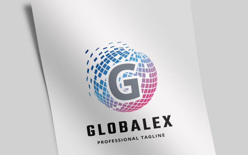 Plantilla de logotipo Globalex letra G