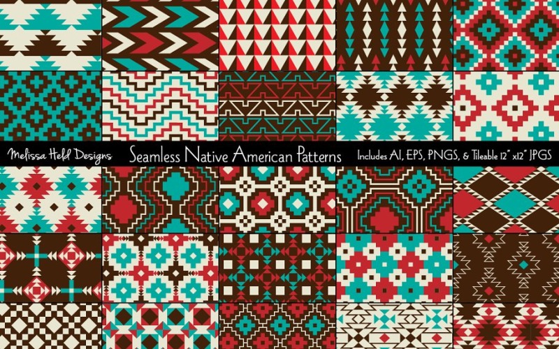 Seamless Native American Pattern