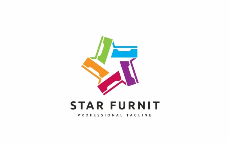 Star Furniture Logo Template