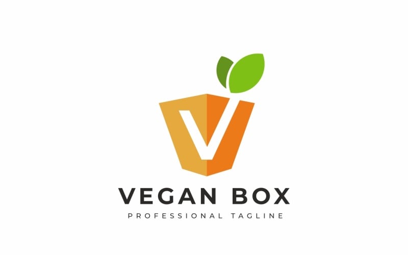 Vegan Box Logo Template