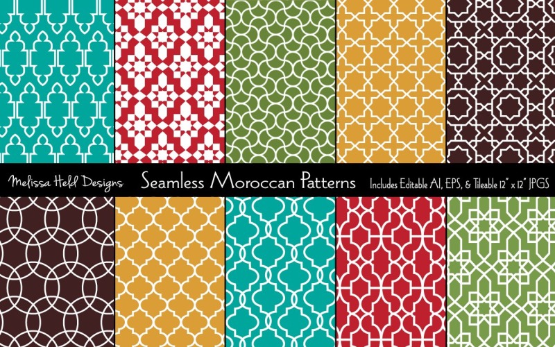 Seamless pattern marocchino