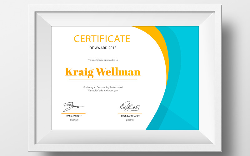 Award PSD Free Download Zertifikatvorlage