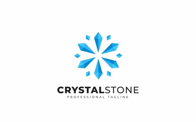 Crystal Stone logotyp mall