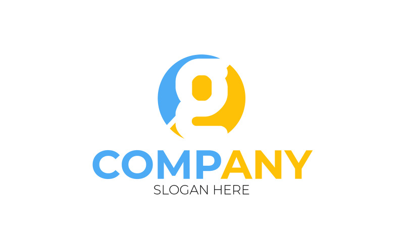 Letter G + gratis PSD-logosjabloon