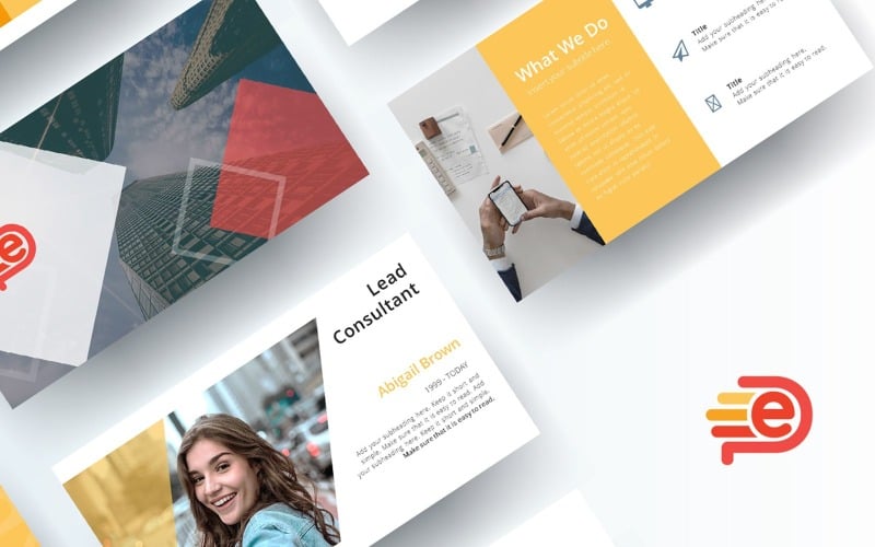 Modelo de PowerPoint de consultor gratuito